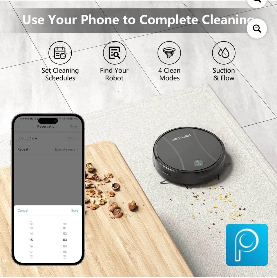 Robot vacuum and mop 2in1 Available if posted - photo 3