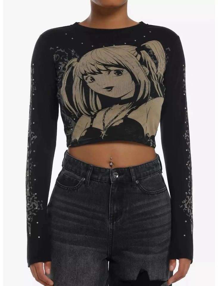 Hot Topic Studded Long Sleeve Death Note - photo 2