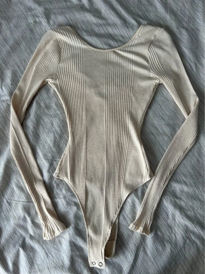 Aerie Long Sleeve Cross Back Bodysuit XS - photo 2