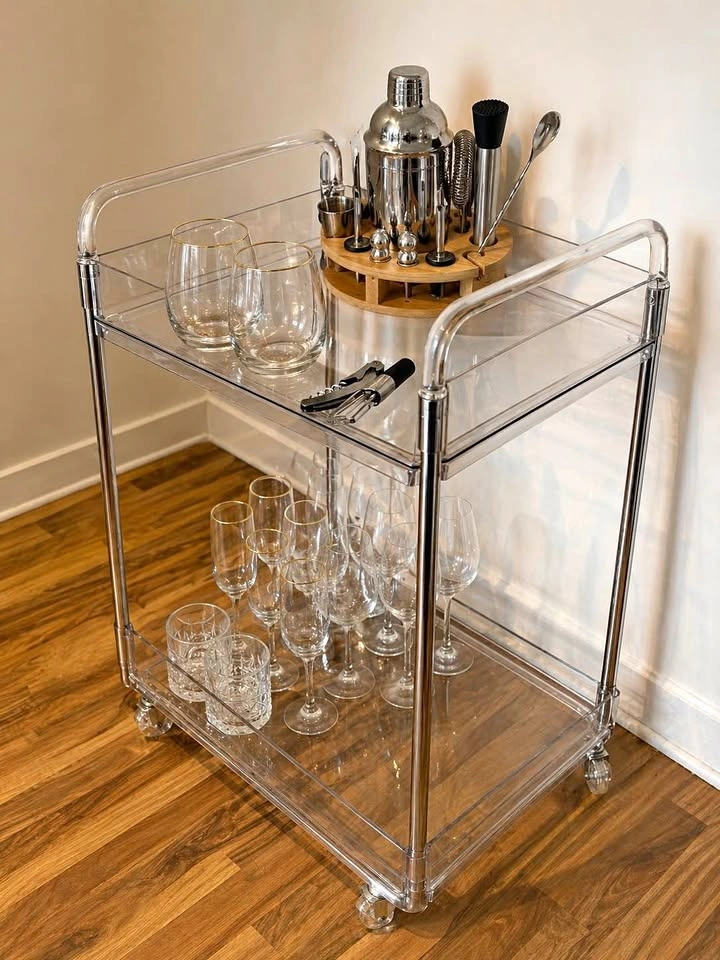 Bar Cart / Serving Cart on Wheels