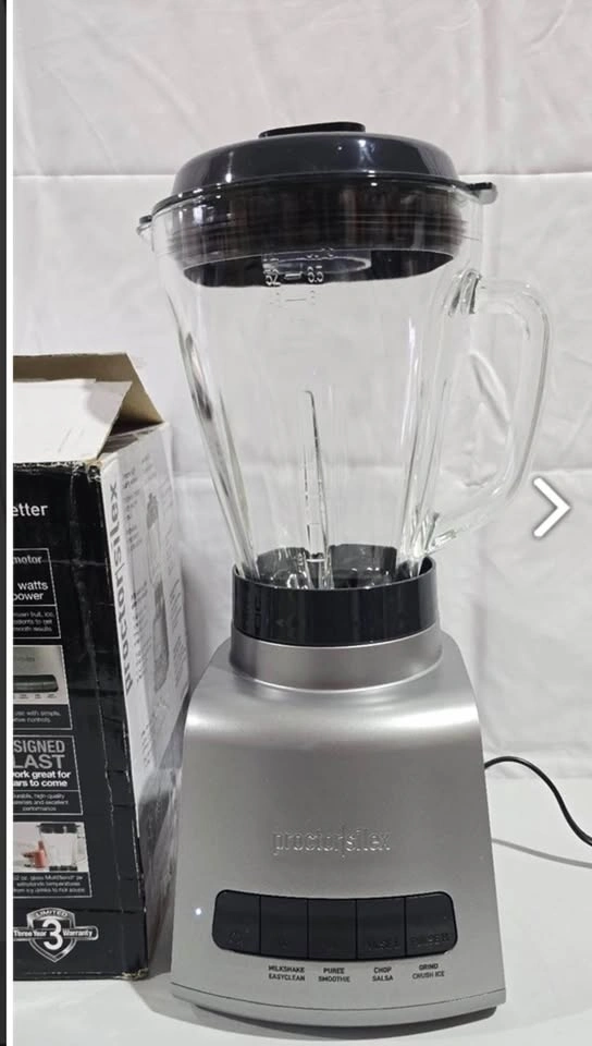 Proctor-Silex Blender, 950 Watts, 52 oz, Black & Silver - photo 2