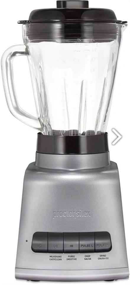 Proctor-Silex Blender, 950 Watts, 52 oz, Black & Silver - photo 5