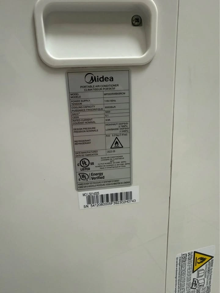 Midea Portable Air Conditioner 8000 BTU 🌱 - photo 3