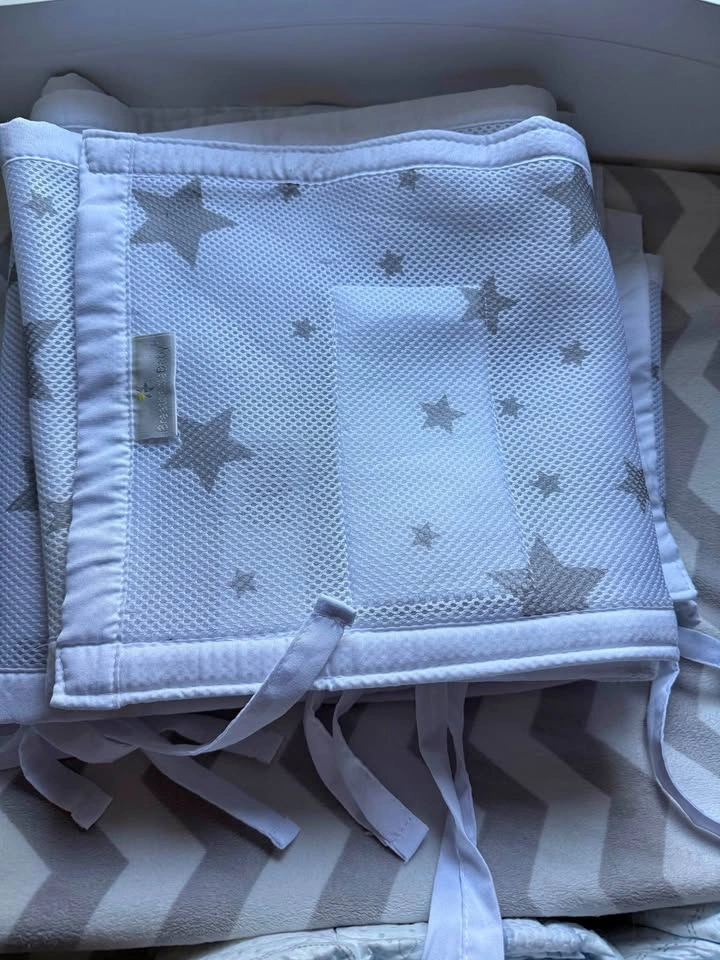 Breathable Baby Mesh crib bumper 🌱