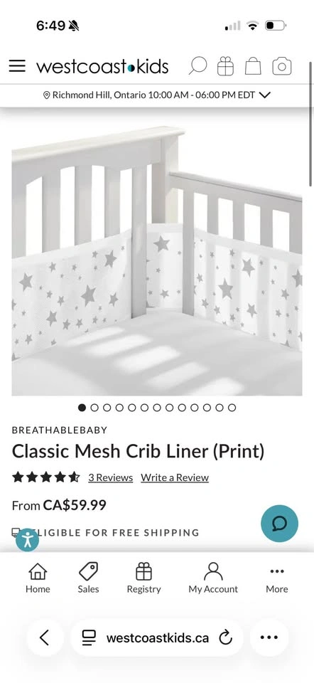 Breathable Baby Mesh crib bumper 🌱 - photo 2