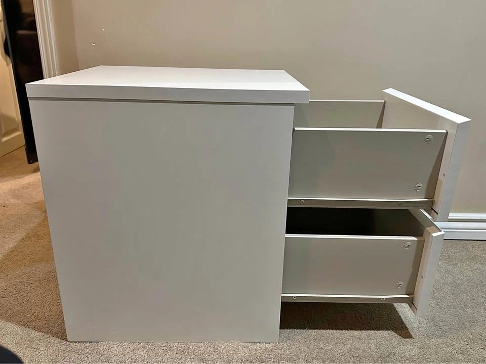Malm Ikea White Nightstand