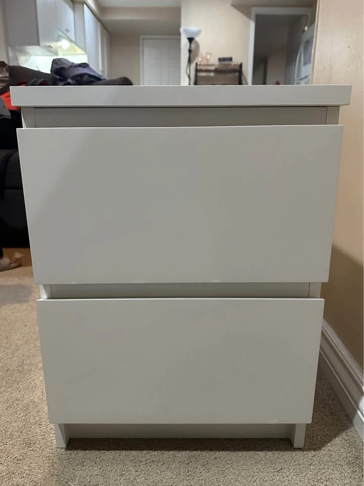 Malm Ikea White Nightstand - photo 5