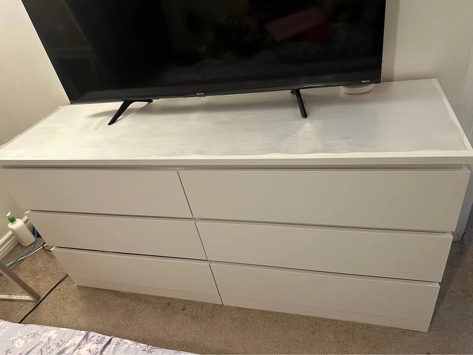 Ikea Malm White 6-Drawer Dresser - photo 4