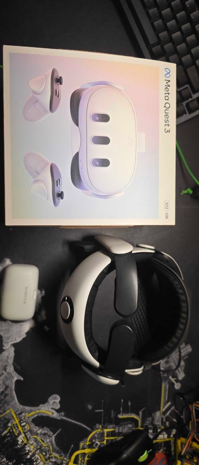Meta Quest 3 - 512GB w BOBOVR S3 Pro Battery
