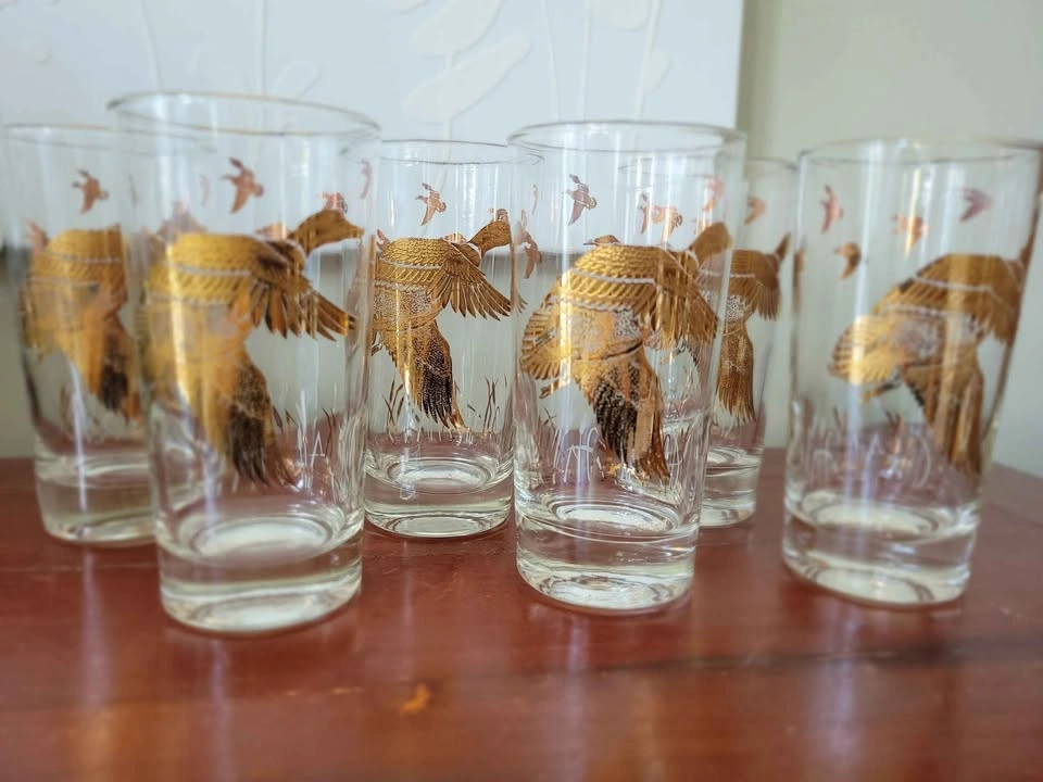 Vintage glasses 6 highball Golden Mallard - photo 2