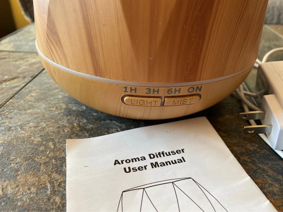 Wood Grain Aroma Diffuser with Saje Essential Oils - photo 4
