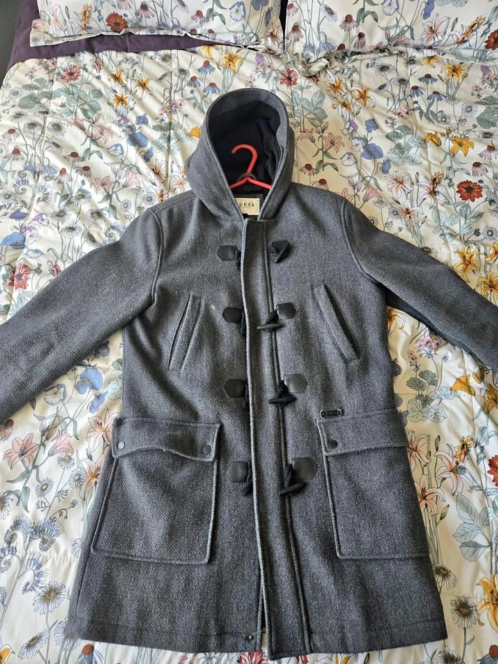 Men's Guess Wool Blend Coat - Medium