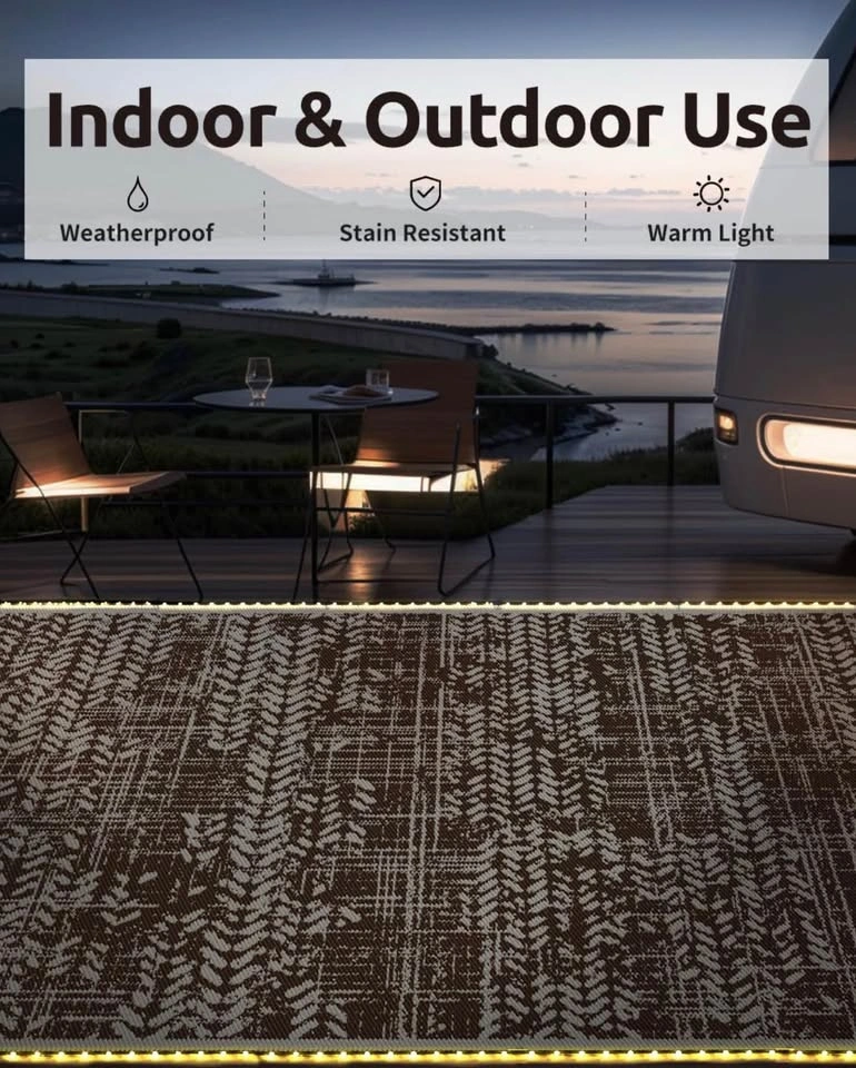 Outdoor Waterproof Knitted Rug 8 x 10 - photo 5