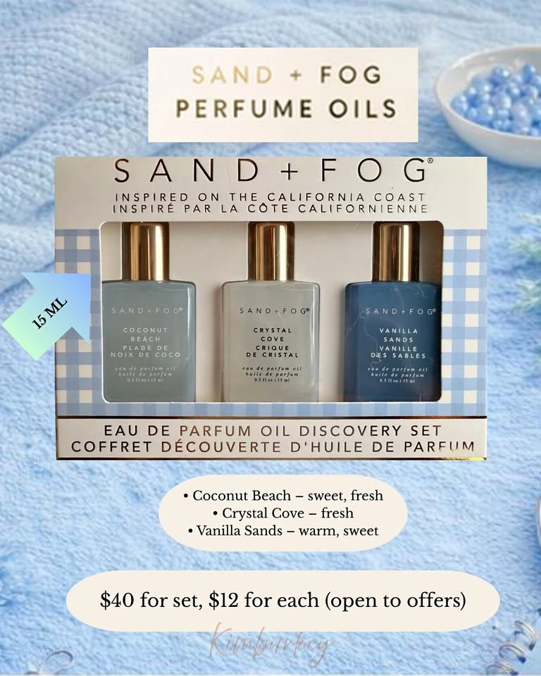 SAND + FOG Perfume Oil Discovery Set (3 x 15ml)