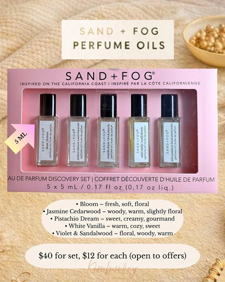 Sand + Fog Perfume Oil Discovery Set (5 x 5ml)