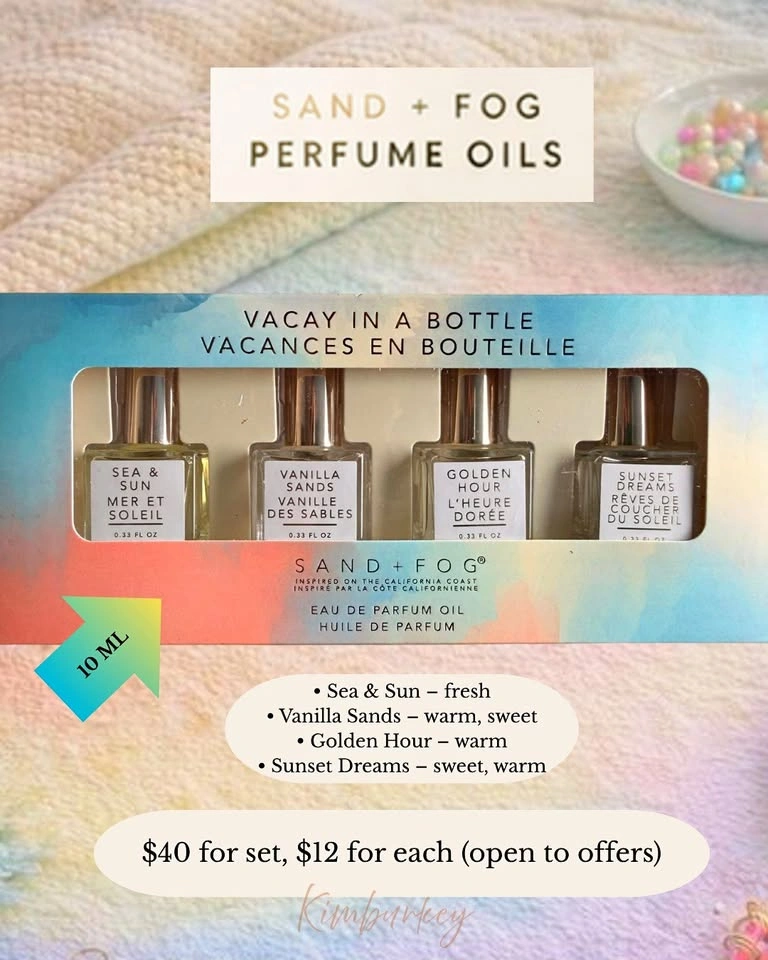 SAND + FOG Vacay in a Bottle Perfume Oil Set
