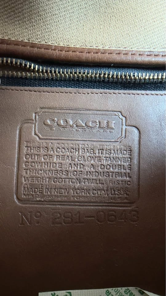 Vintage Coach bag with unique stamp - photo 2