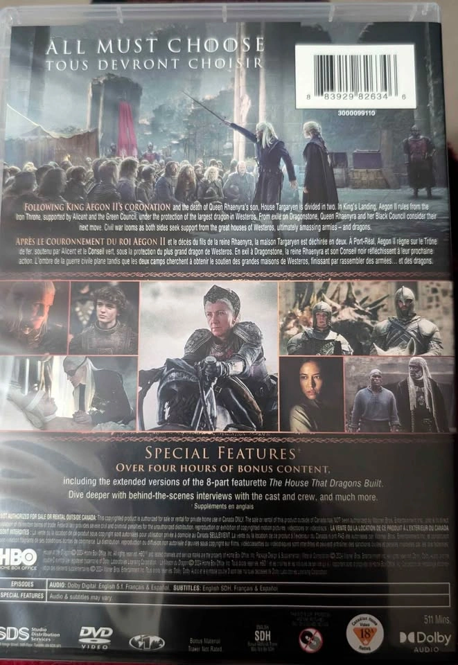 House of the Dragon DVD - photo 2