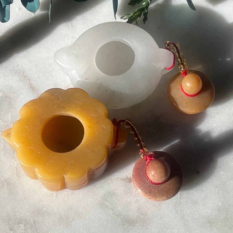 Mini Natural Jade Crystal Teapots - photo 3