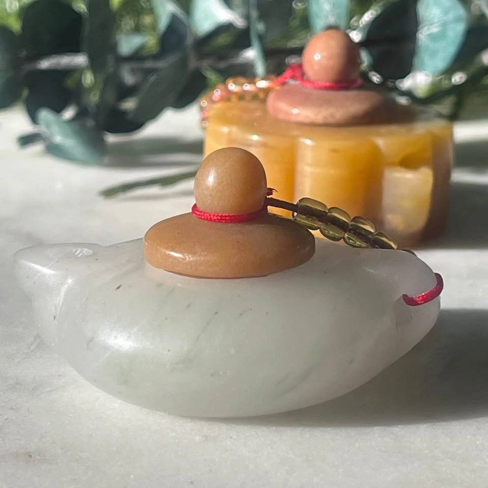 Mini Natural Jade Crystal Teapots - photo 5