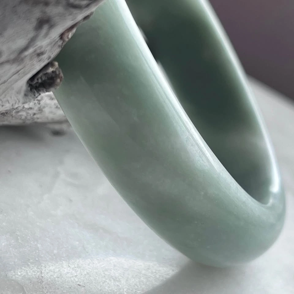 Authentic Natural Green Jade Bangle Bracelet – Certified Authent - photo 2
