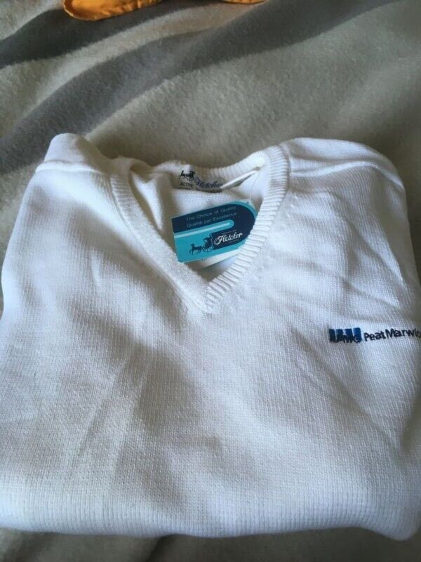 KPMG V Neck White Sweater - photo 2