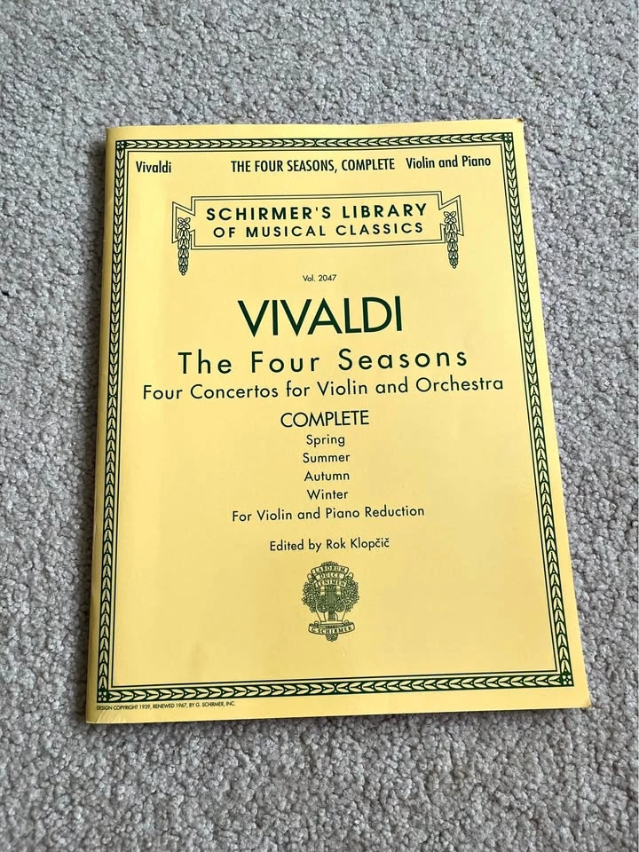 Vivaldi The Four Seasons Four Concertos for Violin and Orchestra