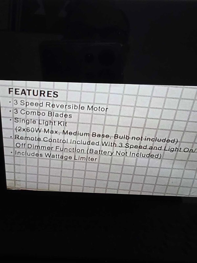 Banvil 2000 Oasis 52" Ceiling Fan with Light & Remote - photo 3