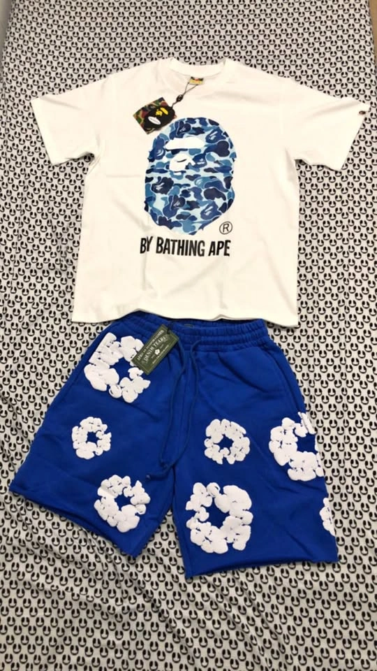 Denim tear x Bape tracksuit