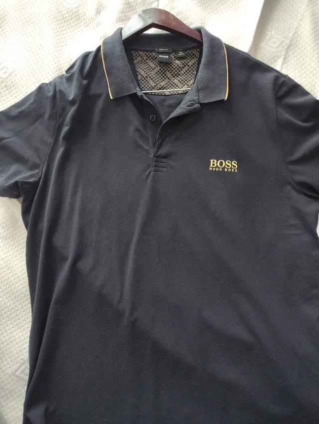 Hugo Boss Black & Gold Half Sleeve Polo Shirt XXXL