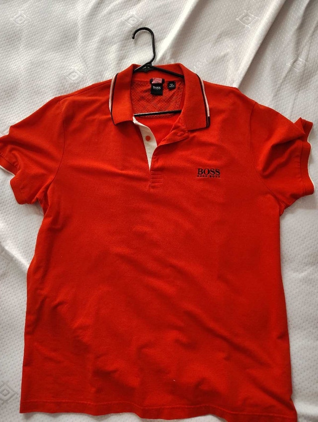 Half sleeve Hugo shirt orange - photo 3