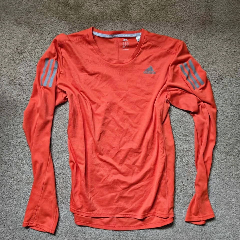 Adidas running long sleeve shirt - men's medium