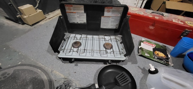 Camping Gear - Coleman Stove, Plates, Cookware & More