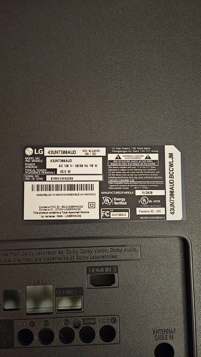 LG 43un7300aud Power Supply EAY65170101 LGP43T-19U1 - photo 5