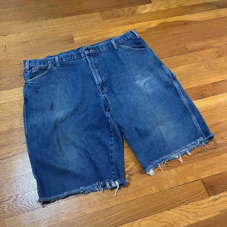 Dickies Denim Carpenter Cut-Off Jorts Size 40 - photo 3