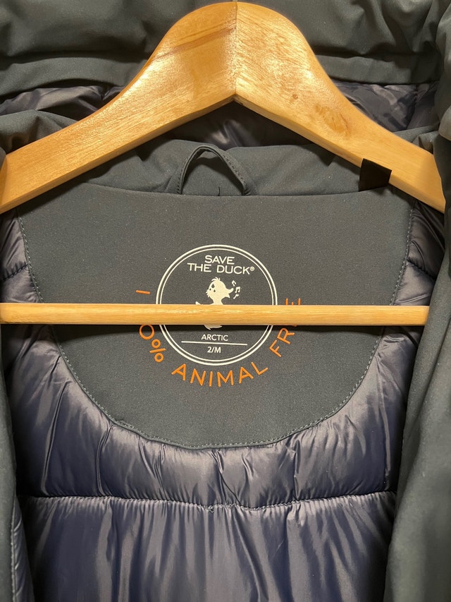 SAVE THE DUCK Long Hooded Parka NELLIE (blue black) - photo 4
