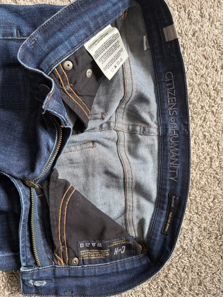 Citizens of Humanity Blue Skinny Jeans - photo 3