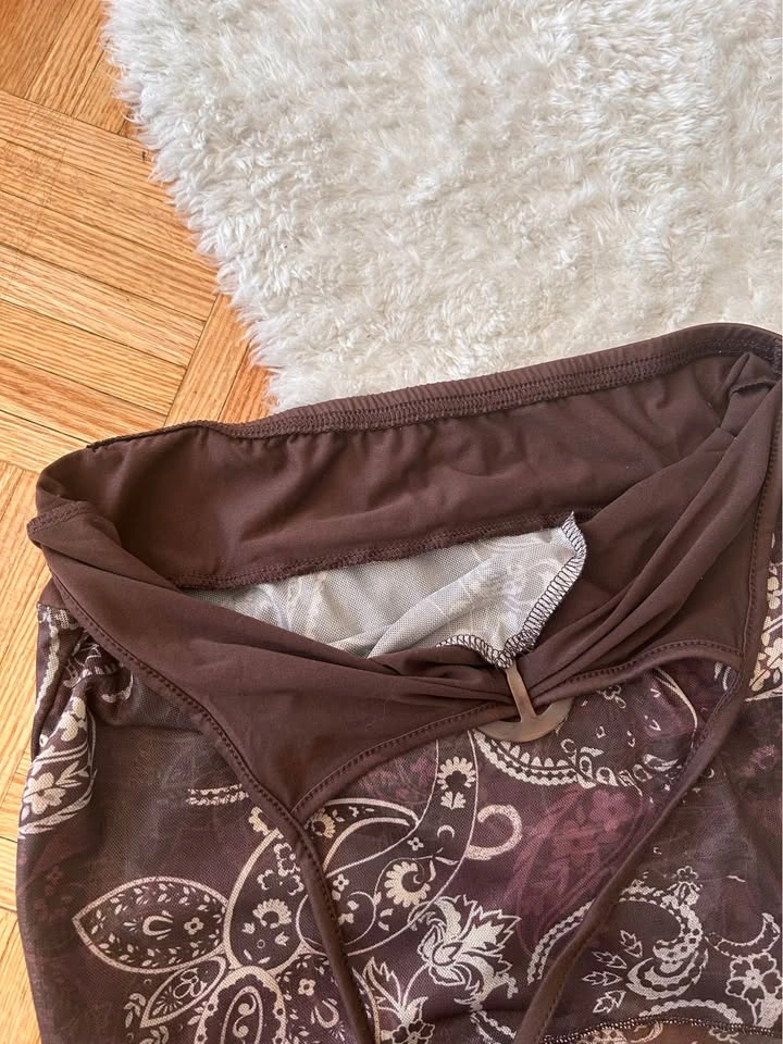 Y2K brown halter top - photo 3