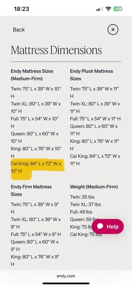 ENDY California King Mattress & Black Faux Leather Bed Frame - photo 5