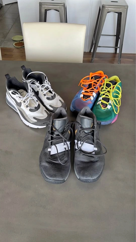3 Pairs of Shoes - Nike, Air Max, Kyrie