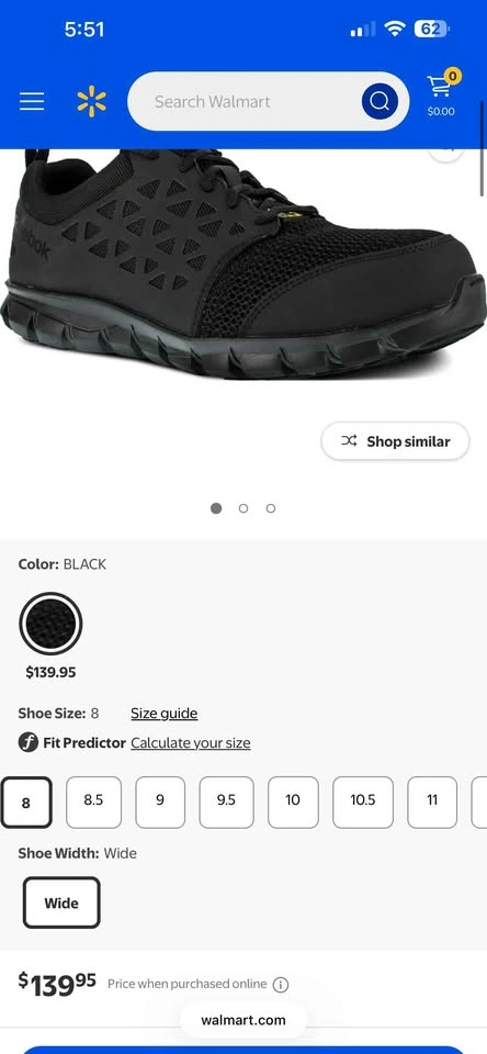 Men’s Work Shoes Size 5W – New - photo 5