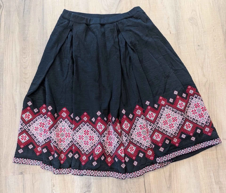 RITO wool blend Pleated Printed Skirt - Size M - photo 2