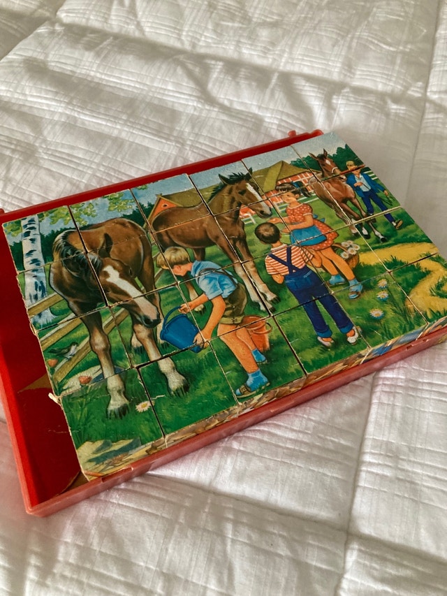 Vintage Wood Block Puzzle