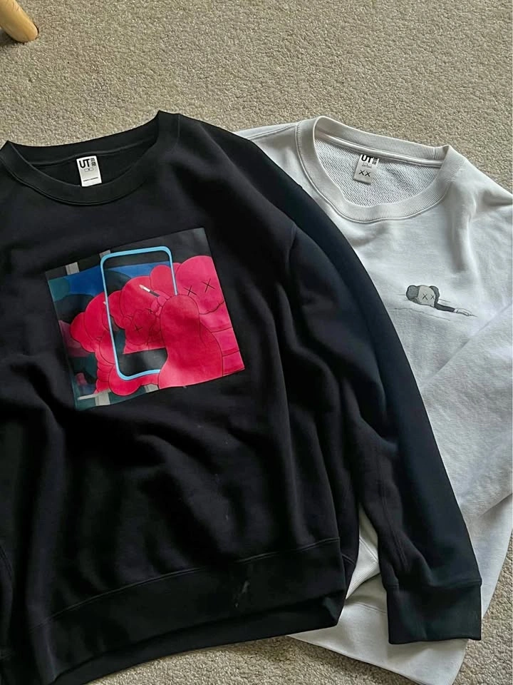 Kaws x UNIQLO collab sweaters