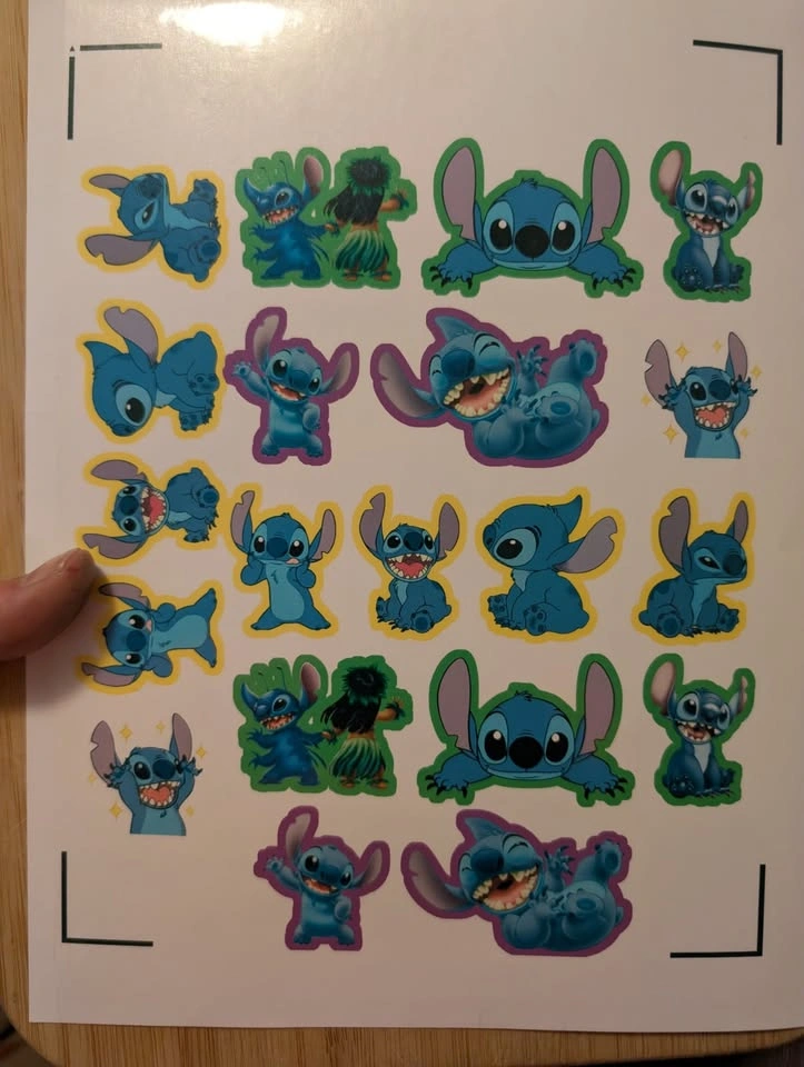 Waterproof Stitch Stickers | Holographic Vinyl Decal Sheets - photo 3