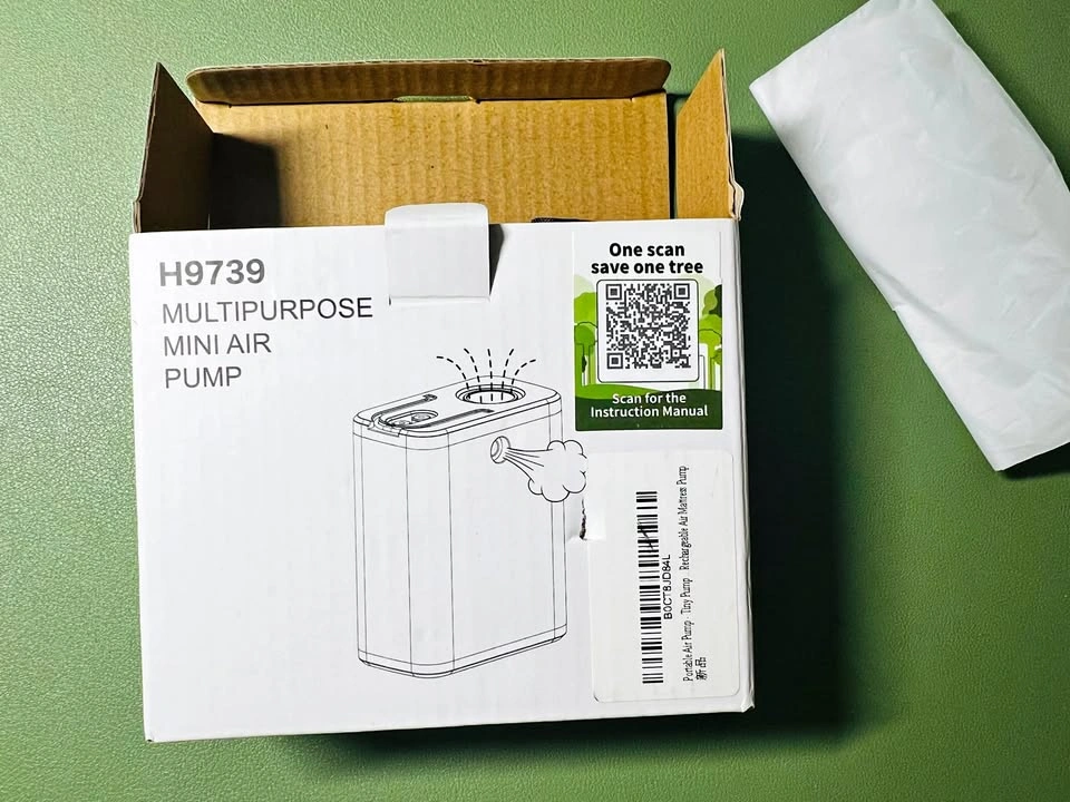H9739 Multipurpose Tiny Mini Air Pump Rechargeable Portable