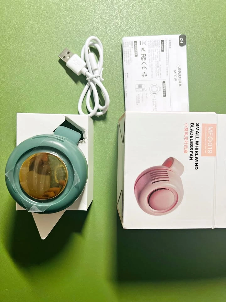 New Small Bladeless Fan MF019 Teal