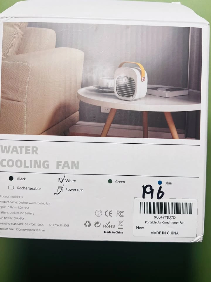 New Portable Desktop Water Cooling Fan F12 - photo 2