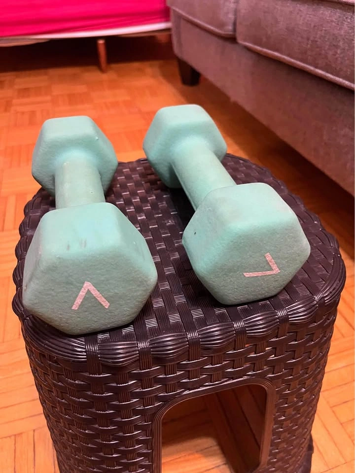 NEOPRENE 7-LB DUMBBELLS