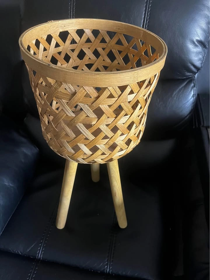 Wood Plant Stand - 9.5" Diameter, 21" Height - photo 2